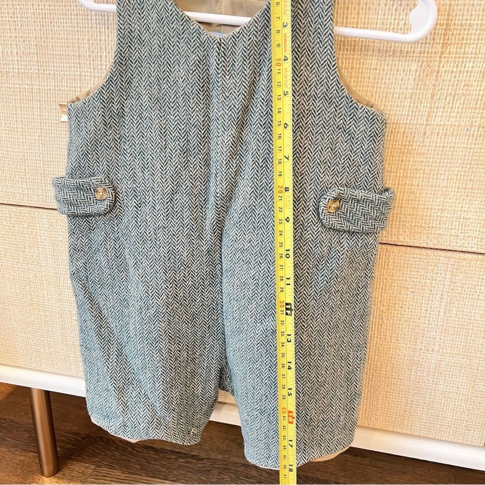 Bella Bliss Herringbone Kids Romper Jon Jon Wool 18months - Picture 3 of 5